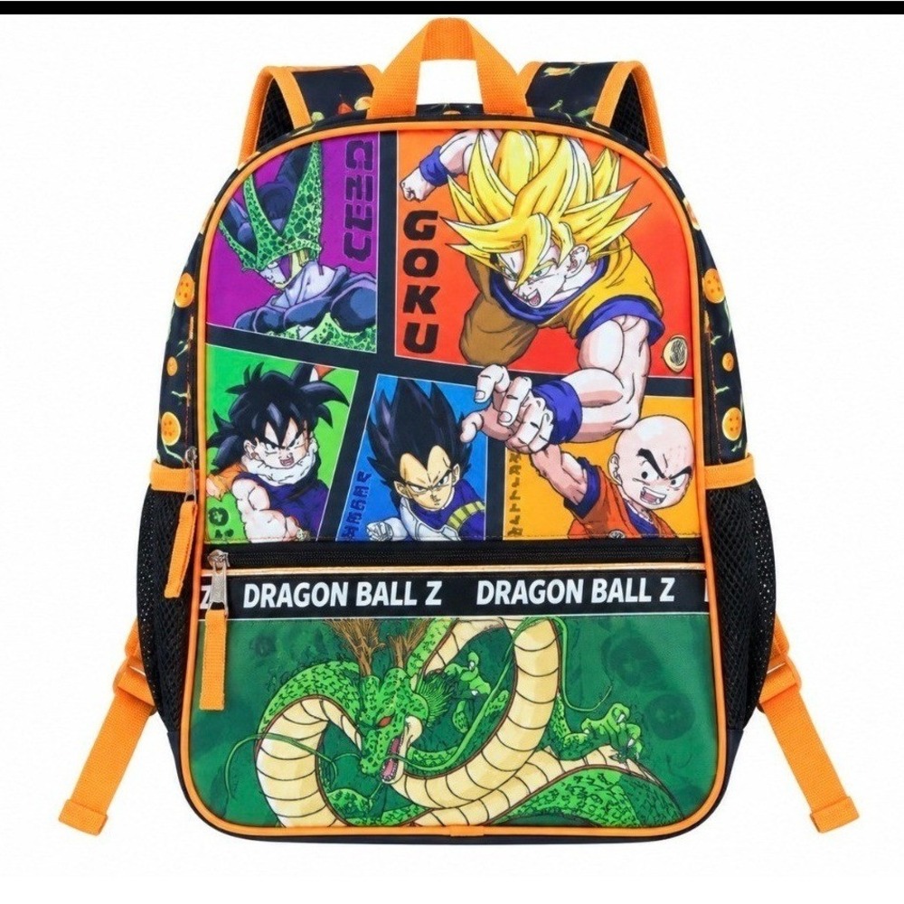 Dragon Ball Z Backpack Kids Multicolor Goku Vegeta Shenron Graphic